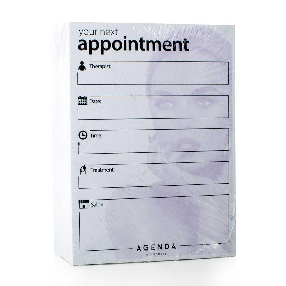 Appointment Cards - Therapist - Purple/White (100p